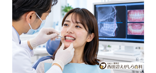 歯のクリーニング　レントゲン　虫歯　歯周病　西田辺えがしら歯科　検査
